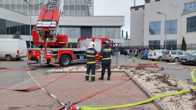 Photo of Pompierii, în exercițiu la o firmă de pe Șoseaua Alba Iulia
